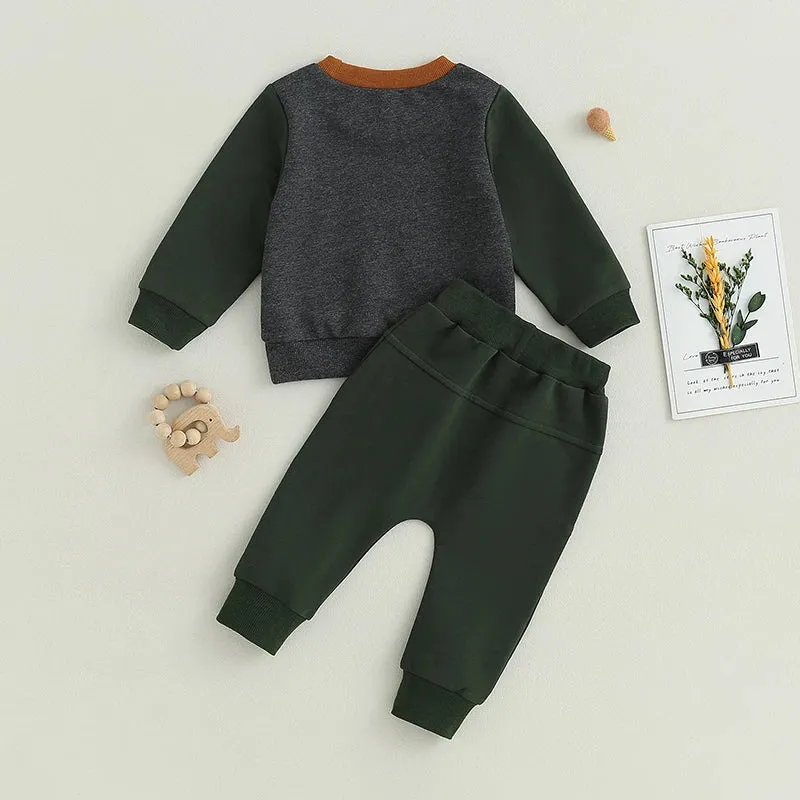 0-3Y Toddler Baby Boys 2Pcs Fall Outfit