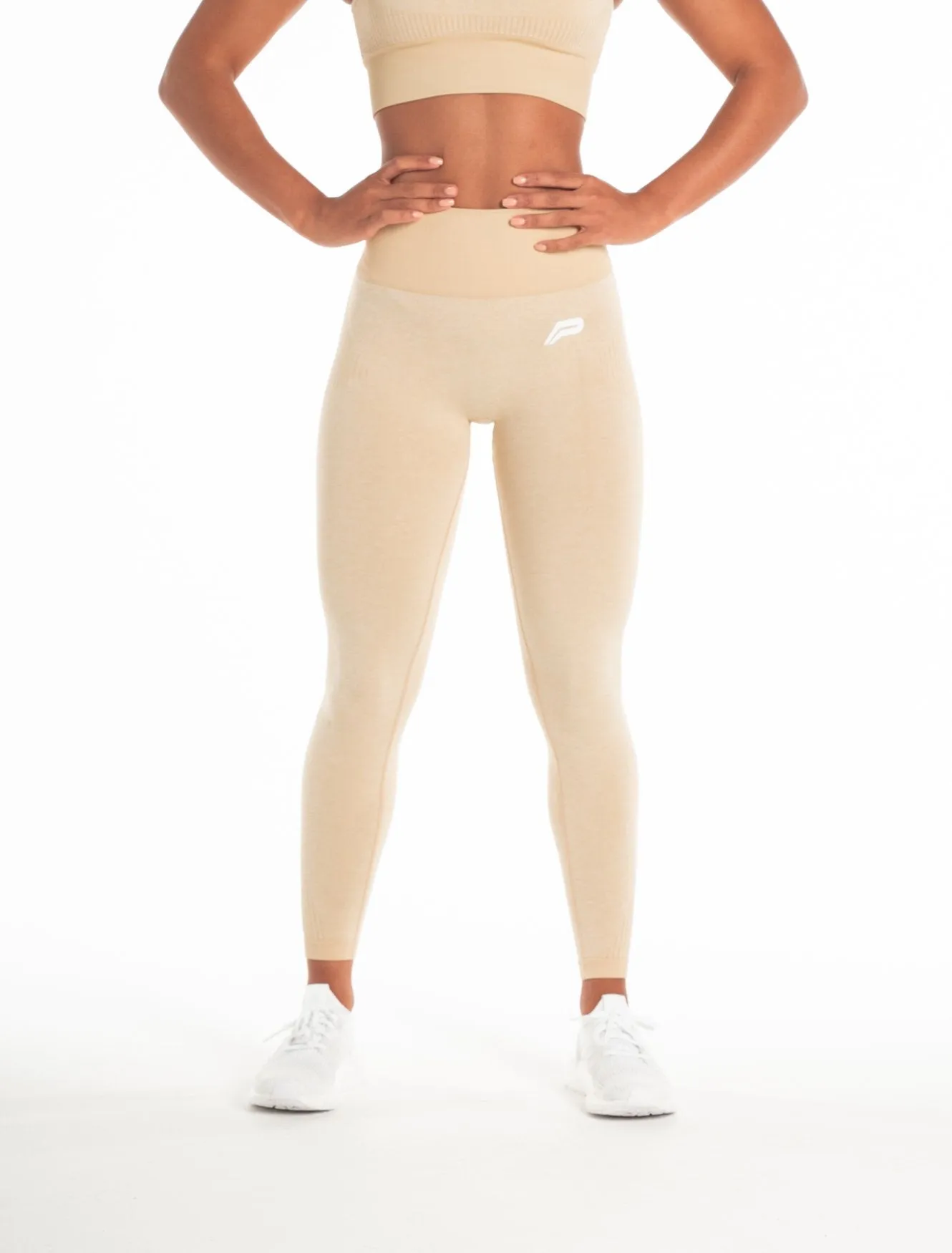 ADAPT Seamless Leggings - Marl Beige