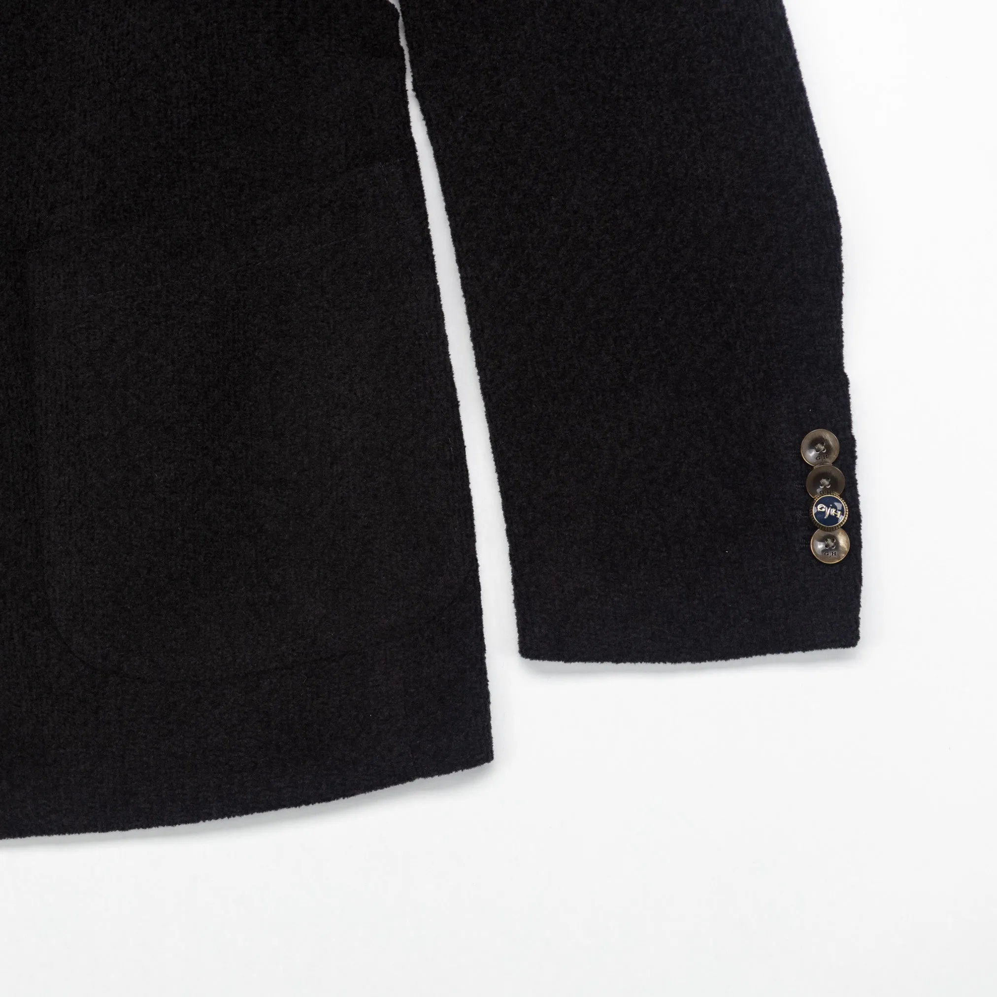 Chenille Stitch Blazer in Black