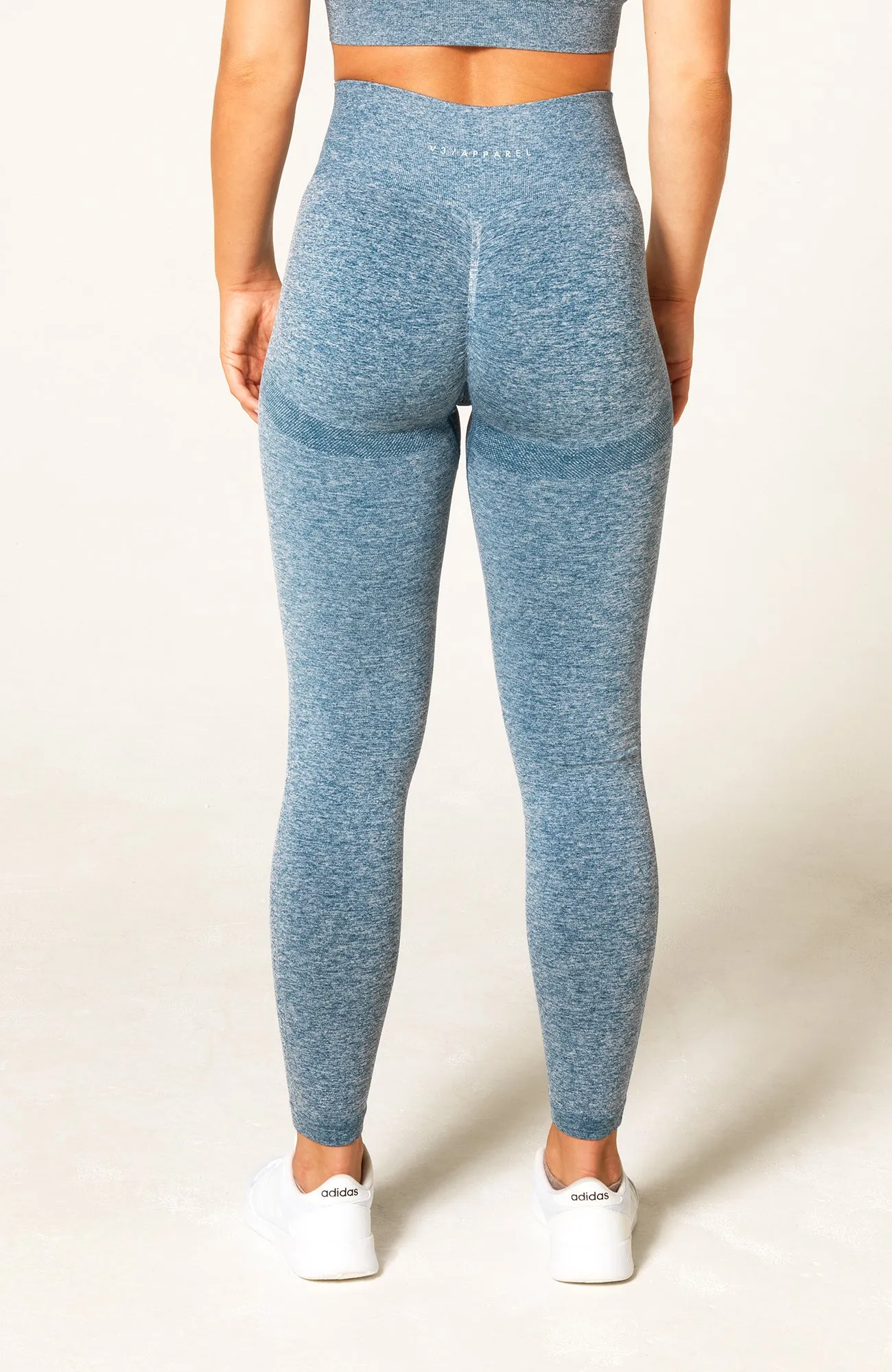 Define Seamless Scrunch Leggings - Blue Marl