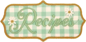 Gingham Recipes Patch