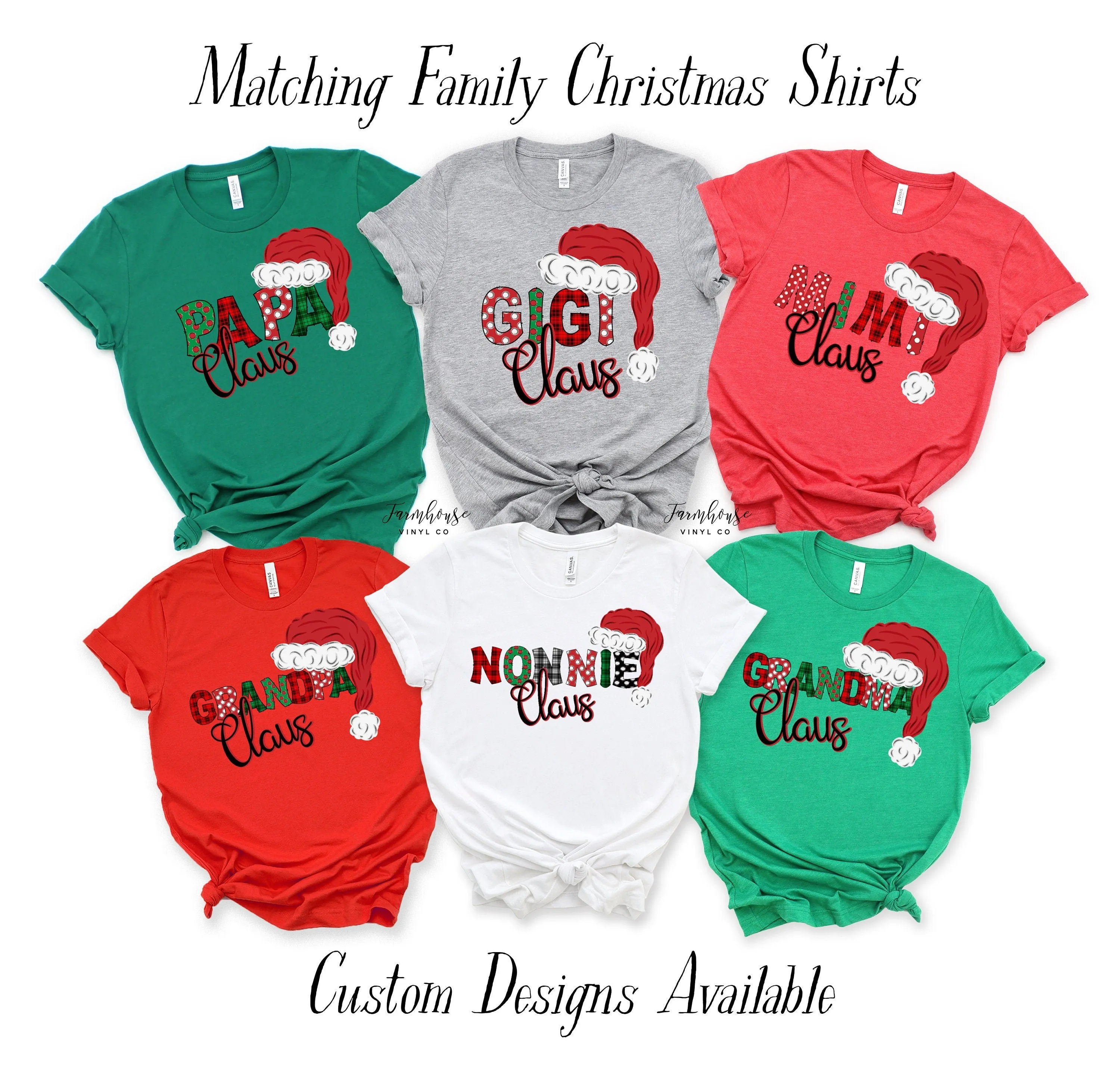 Matching Christmas Claus Shirts