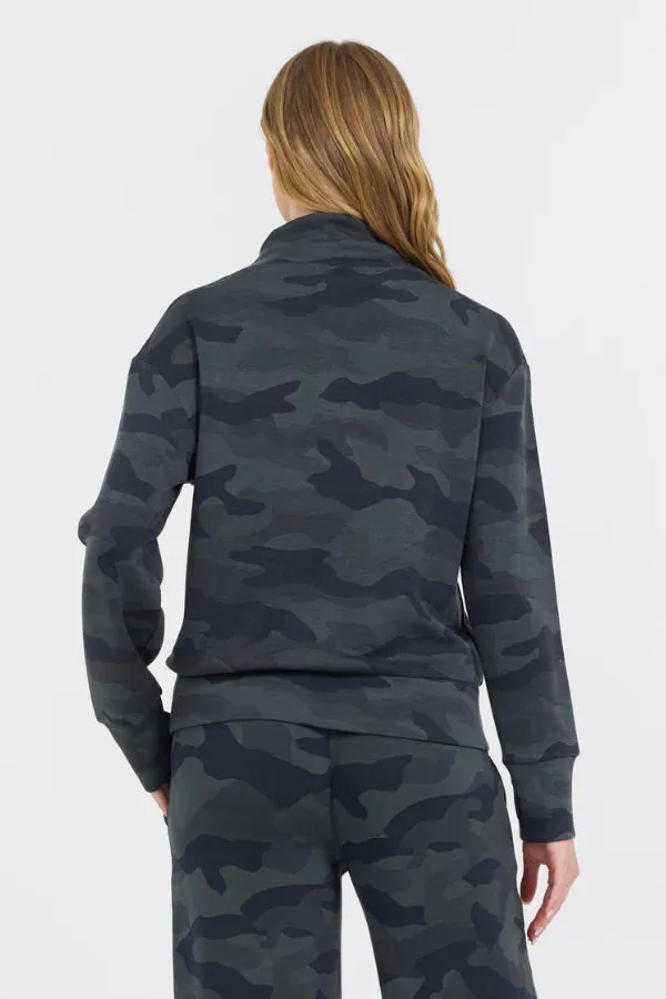 ONYX CAMO PRINTED CLOUD FLEECE QUARTER ZIP