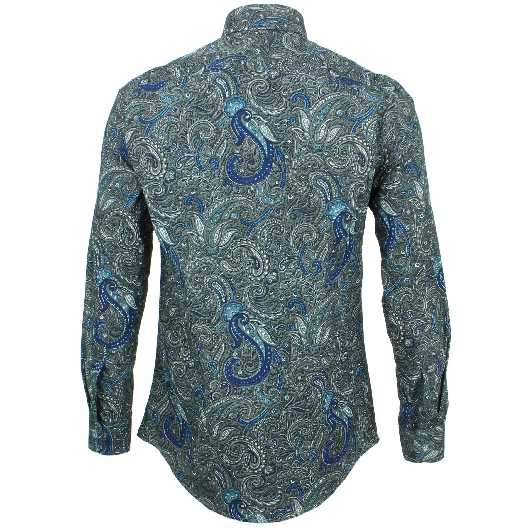 Slim Fit Long Sleeve Shirt - Floral Paisley