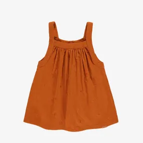 The Acorn Corduroy Jumper Dress - Burnt Orange - BABY